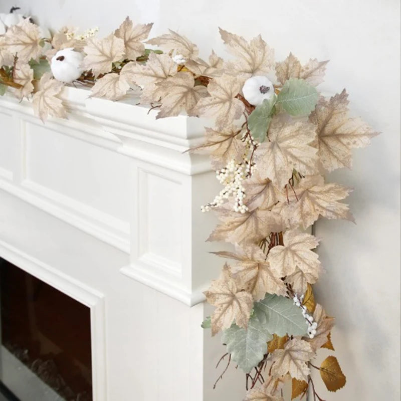 The Witchy Gypsy Fall white pumpkin garland