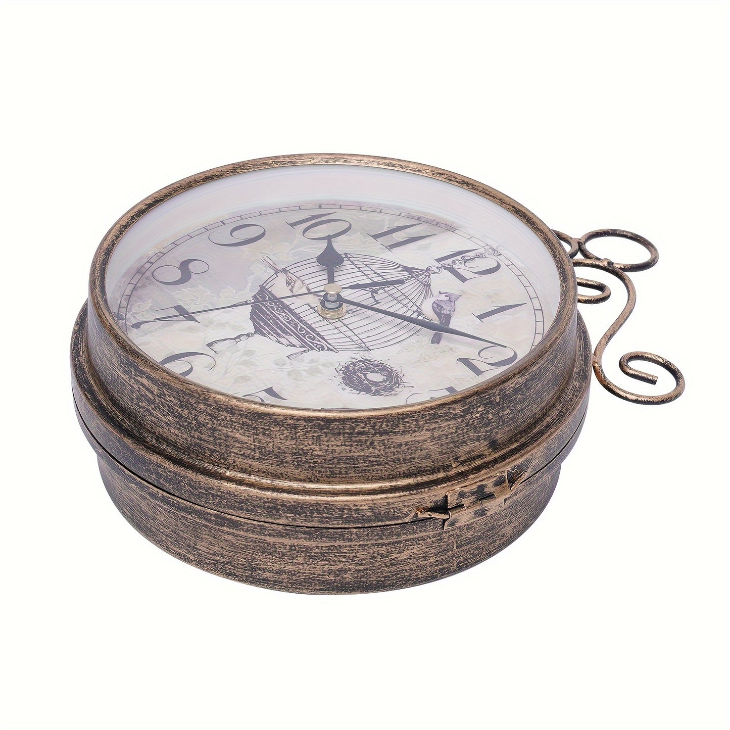 Gentral Station Wall Clock, Vintage Double Sided Hanging Clock