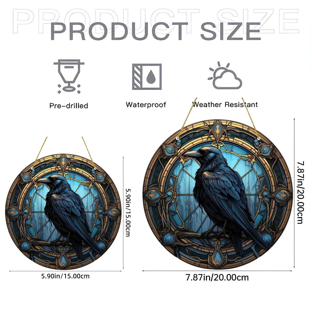 The Witchy Gypsy Crow Suncatcher