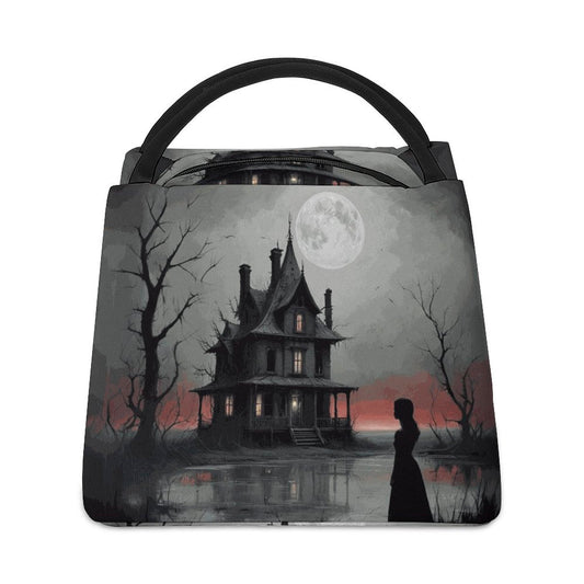 Haunted Castle Lunch Bag, Witchy Lunch Bag, Gothic Lunch Bag