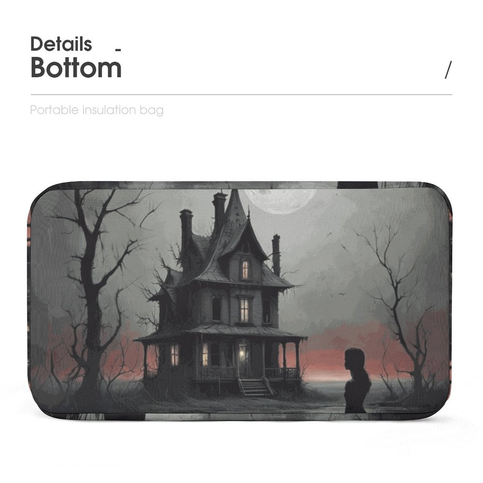 Haunted Castle Lunch Bag, Witchy Lunch Bag, Gothic Lunch Bag