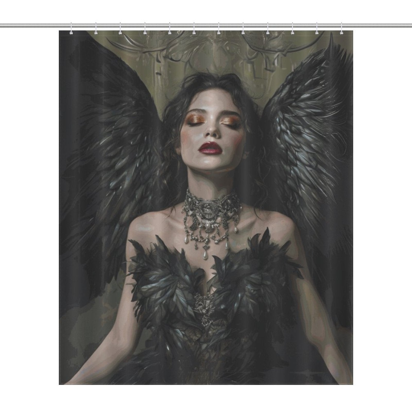 Lilith Shower Curtain-Jewish Goddess of Darkness