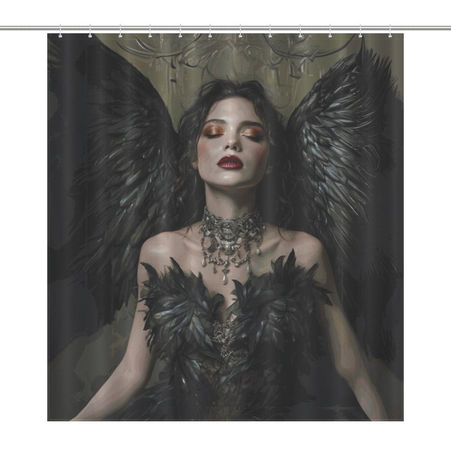 Lilith Shower Curtain-Jewish Goddess of Darkness