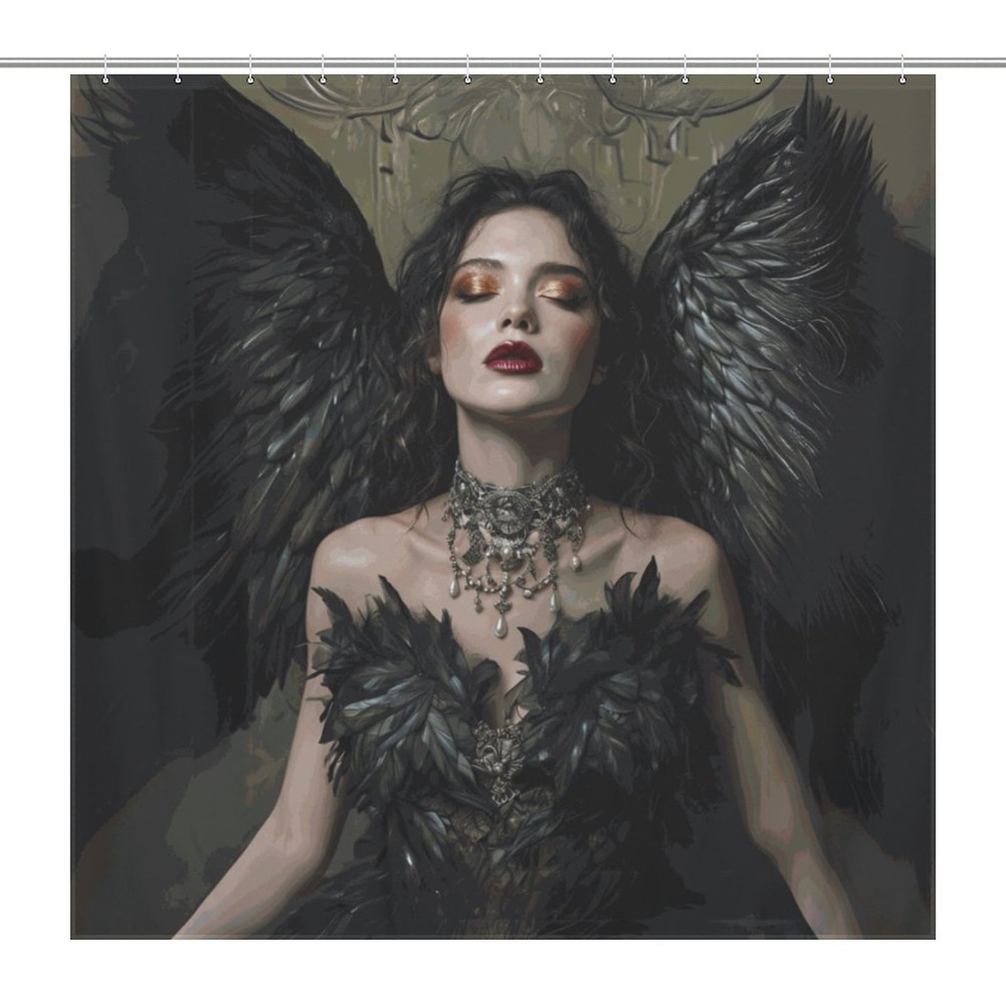 Lilith Shower Curtain-Jewish Goddess of Darkness