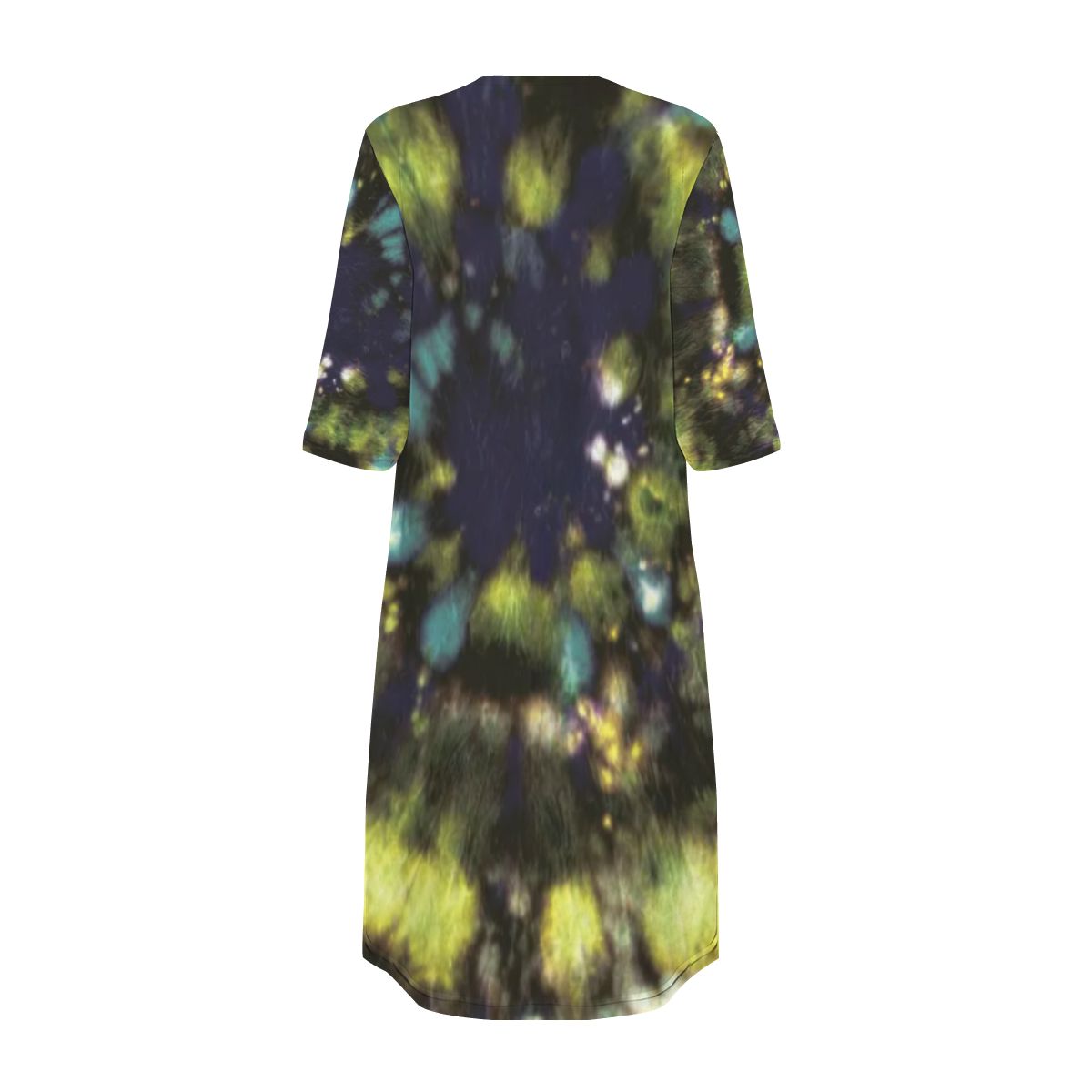 Midnight Sky Tie-Dye Cape: Boho Festival Cover-Up