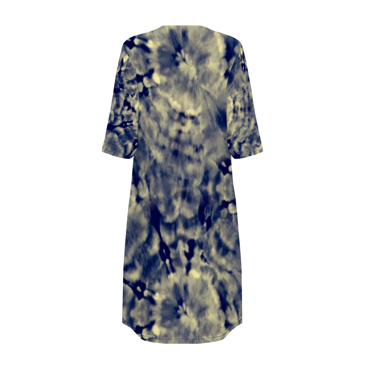 Navy Tie-Dye Cape: Bohemian Festival Wrap