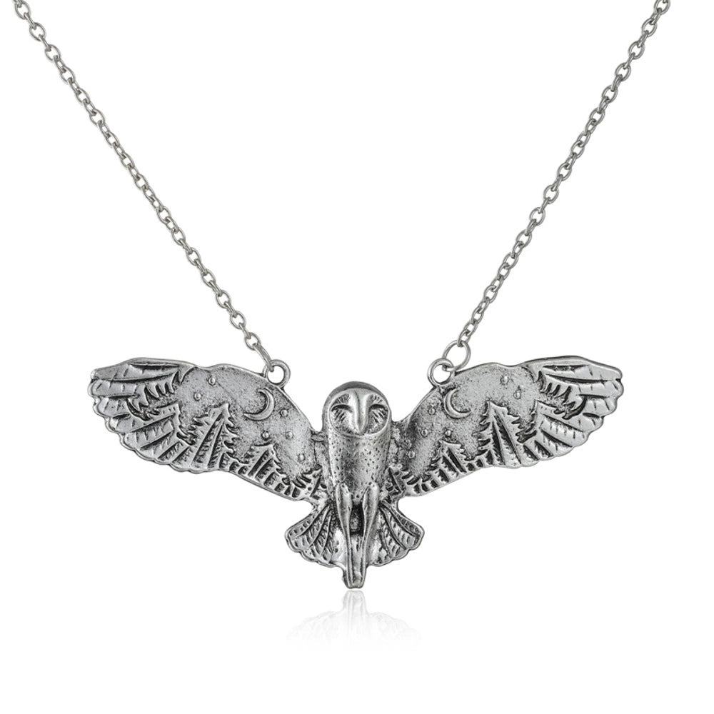 Owl Witchy Pendant Necklace, Witchy Jewelry, Owl lover - The Witchy Gypsy