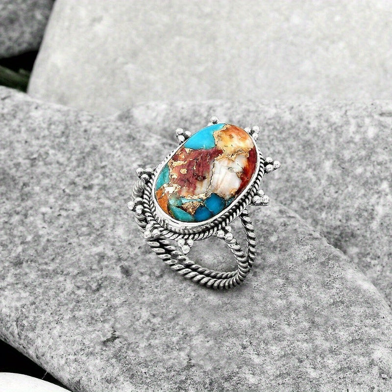 The Witchy Gypsy Boho Turquoise Style Ring