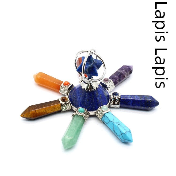 7 Stone Crystal Generator, Chakra Stones, Reiki Accessories- The Witchy Gypsy