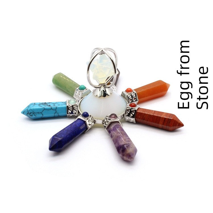 7 Stone Crystal Generator, Chakra Stones, Reiki Accessories - The Witchy Gypsy