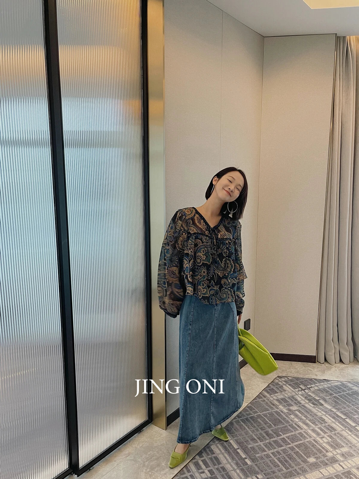 Shirts Blouses Spring Chiffon Tops Floral Y2K 2024 Women Clothing Korean Style Vintage Fashion Elegant Long Sleeve Luxury New