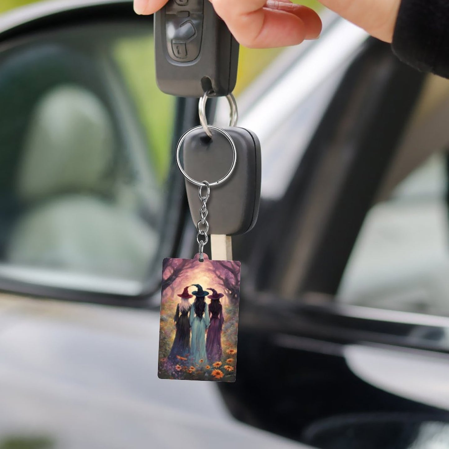 Sisterhood of the Witches Acrylic Keychain, Pagan gift