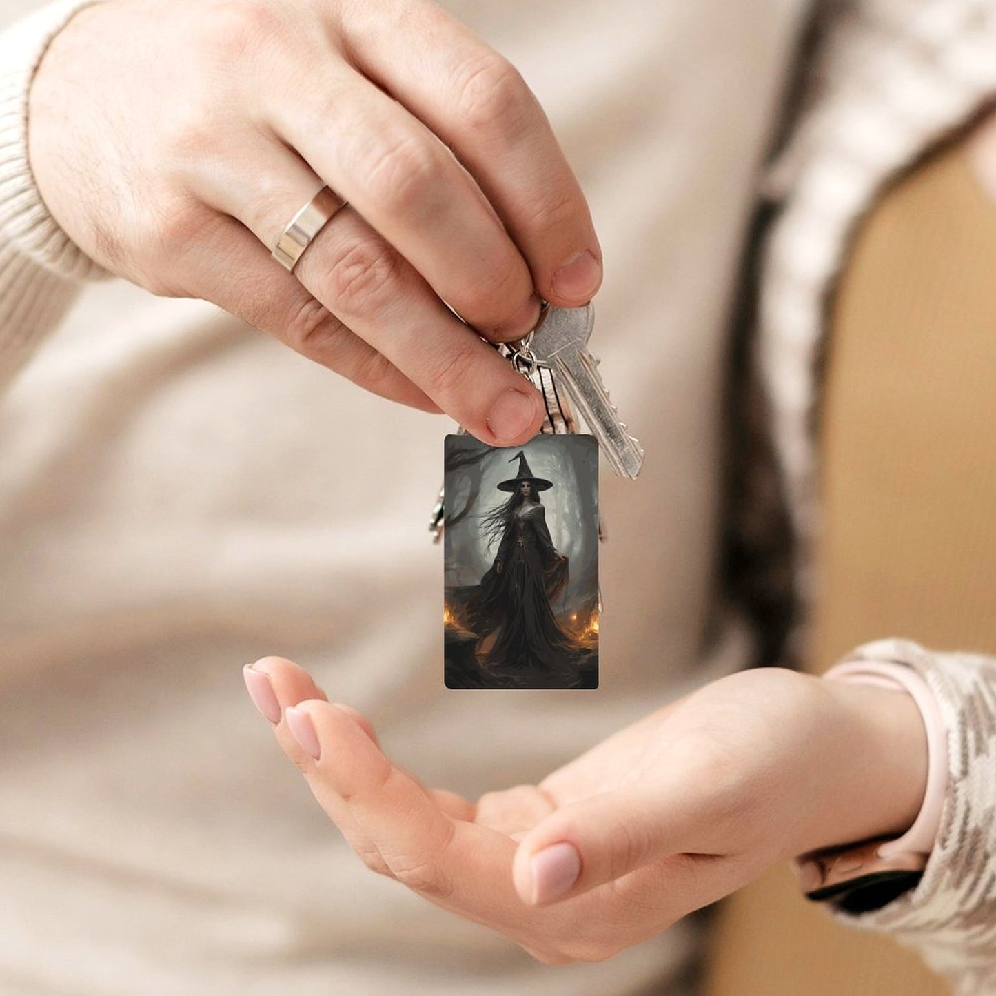 The Witch Acrylic Keychain, Witchy gifts, practical magic
