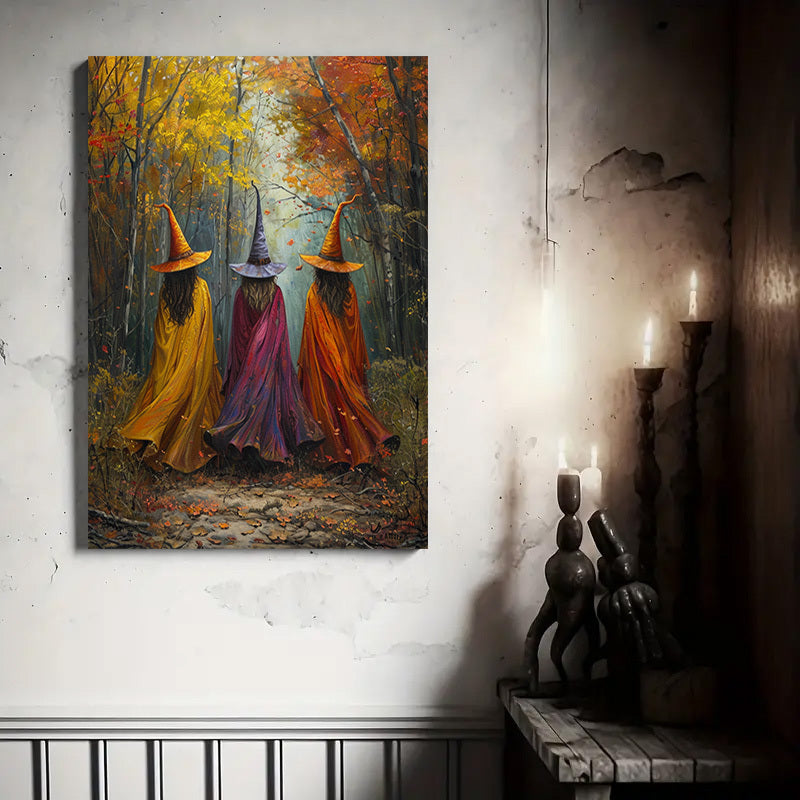The Witchy Gypsy Three Witches Canvas Wall Art