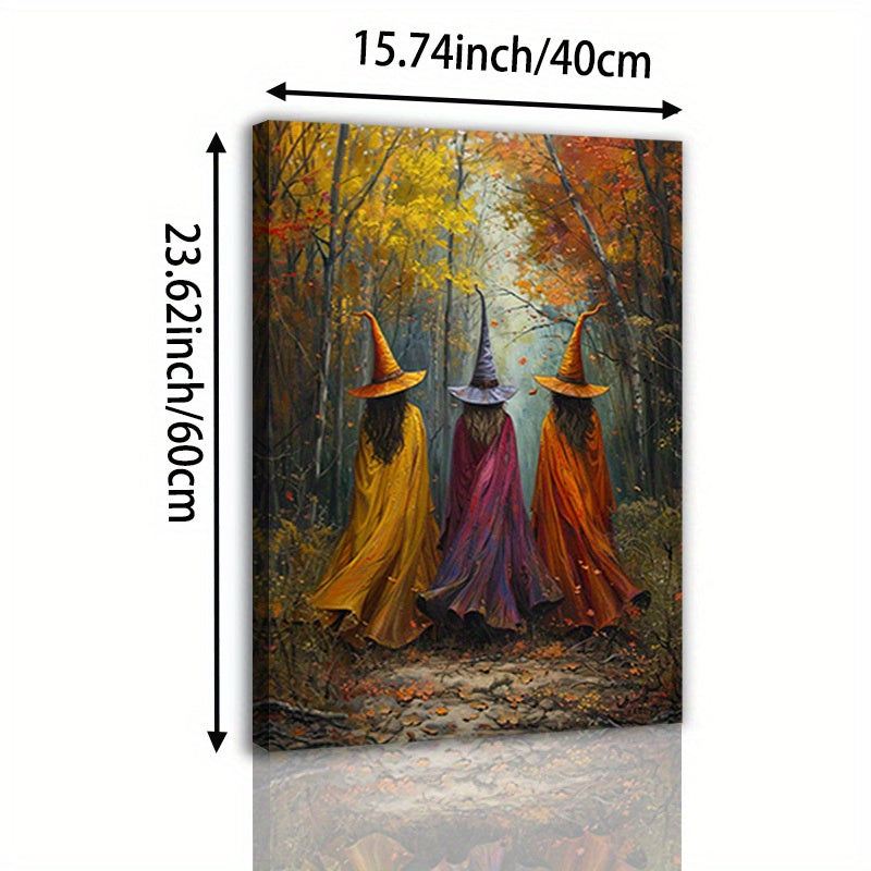 The Witchy Gypsy Three Witches Canvas Wall Art