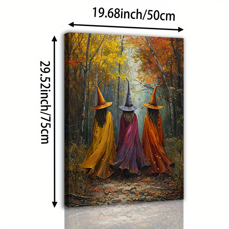 The Witchy Gypsy Three Witches Canvas Wall Art