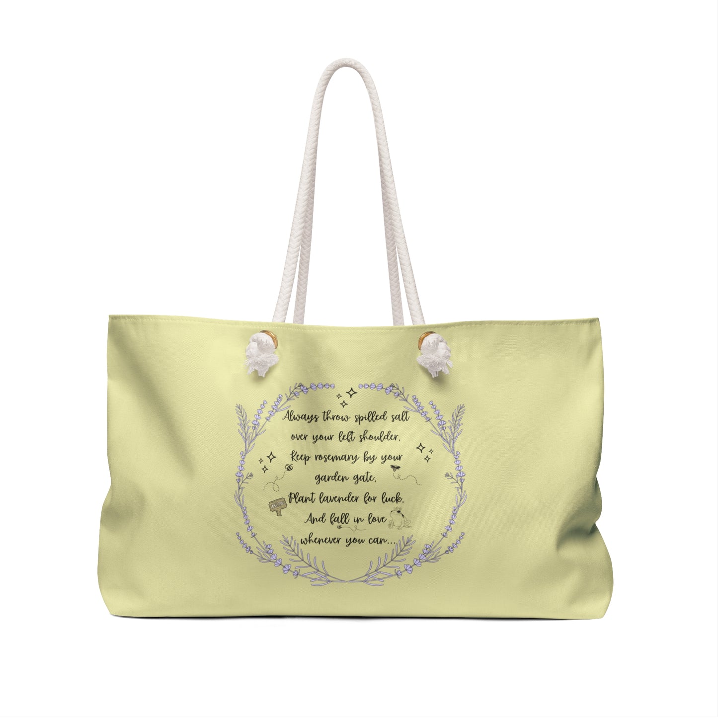 Witchy Boho Weekender Bag: Practical Magic Travel Tote