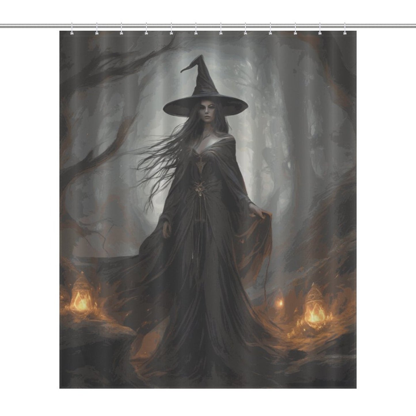 Witchy moon goddess Shower Curtain, Witchy Gifts winter solstice