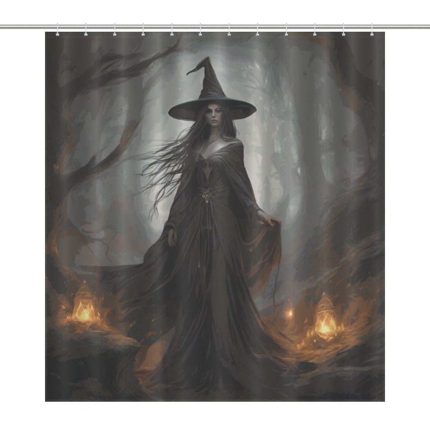 Witchy moon goddess Shower Curtain, Witchy Gifts winter solstice