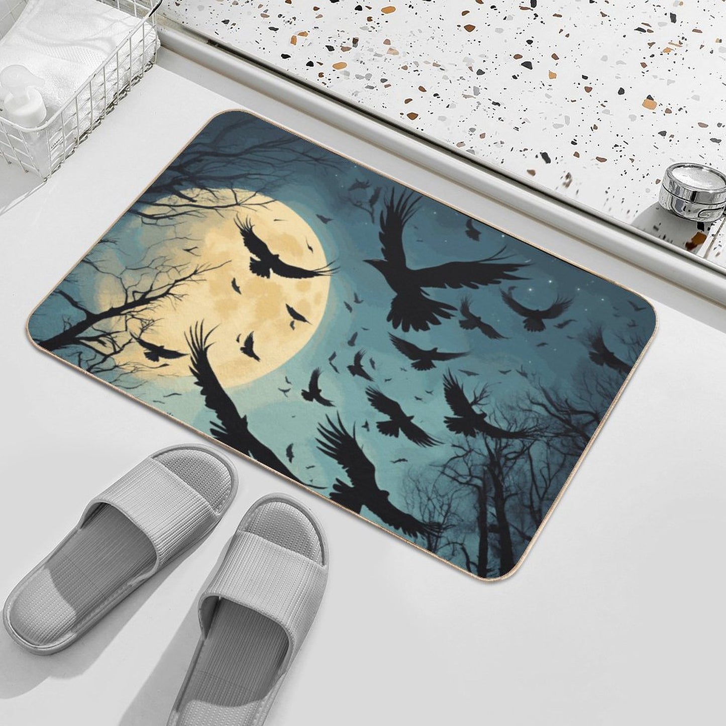 US Shipment-Flannel Non-slip Floor Mat-16"x24"/40x60cm