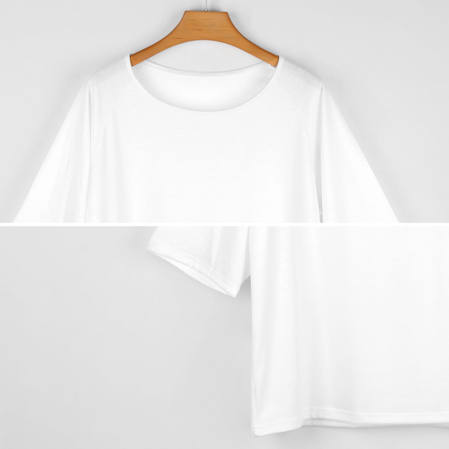 Morrigan and Crow 180gsm Women’s Off the Shoulder Half-Sleeve T-shirt BAT (All-Over Printing)
