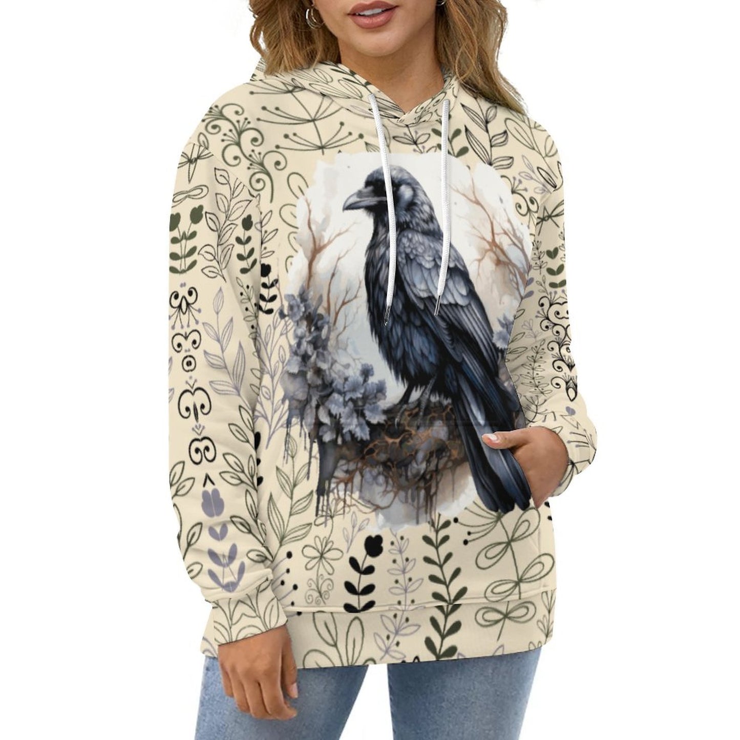 230gsm Hoodie for Women with Double-layer Cap (All-Over Printing)