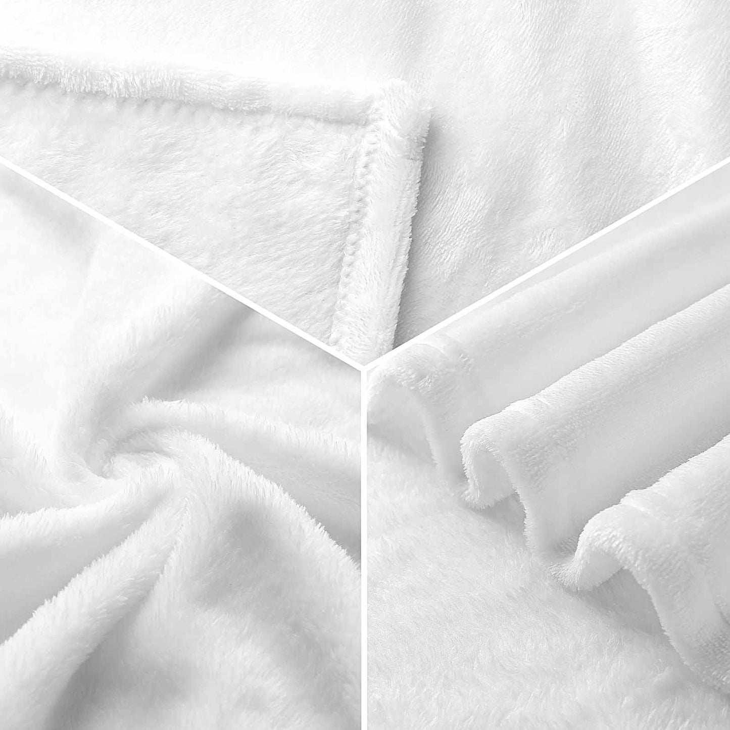 US Shipment-220gsm Flannel Throw Blanket for Couch-40"×50"
