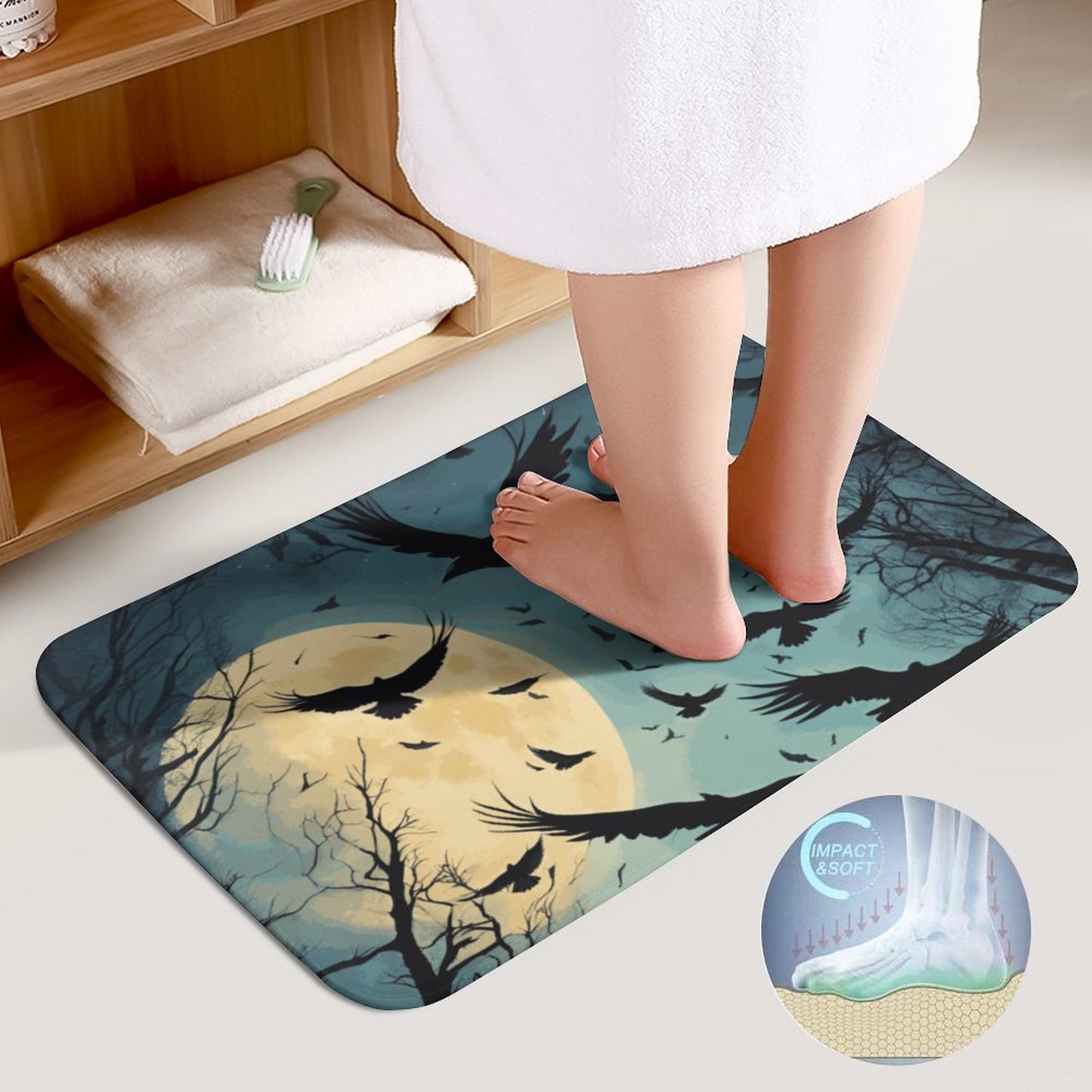 Coral Velvet Floor Mat Set of 2-19.7"x31.5"