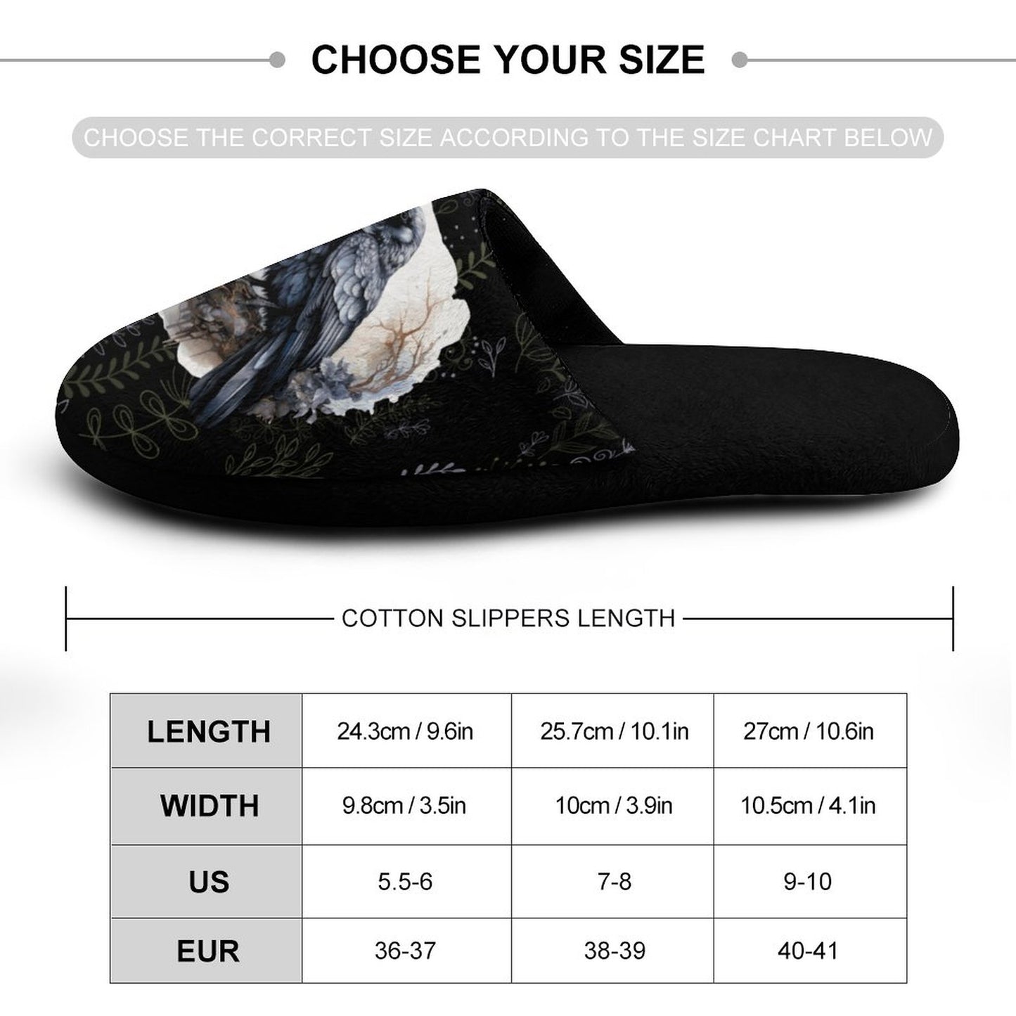 Crows Nest Flannel Ladies Cotton Slippers