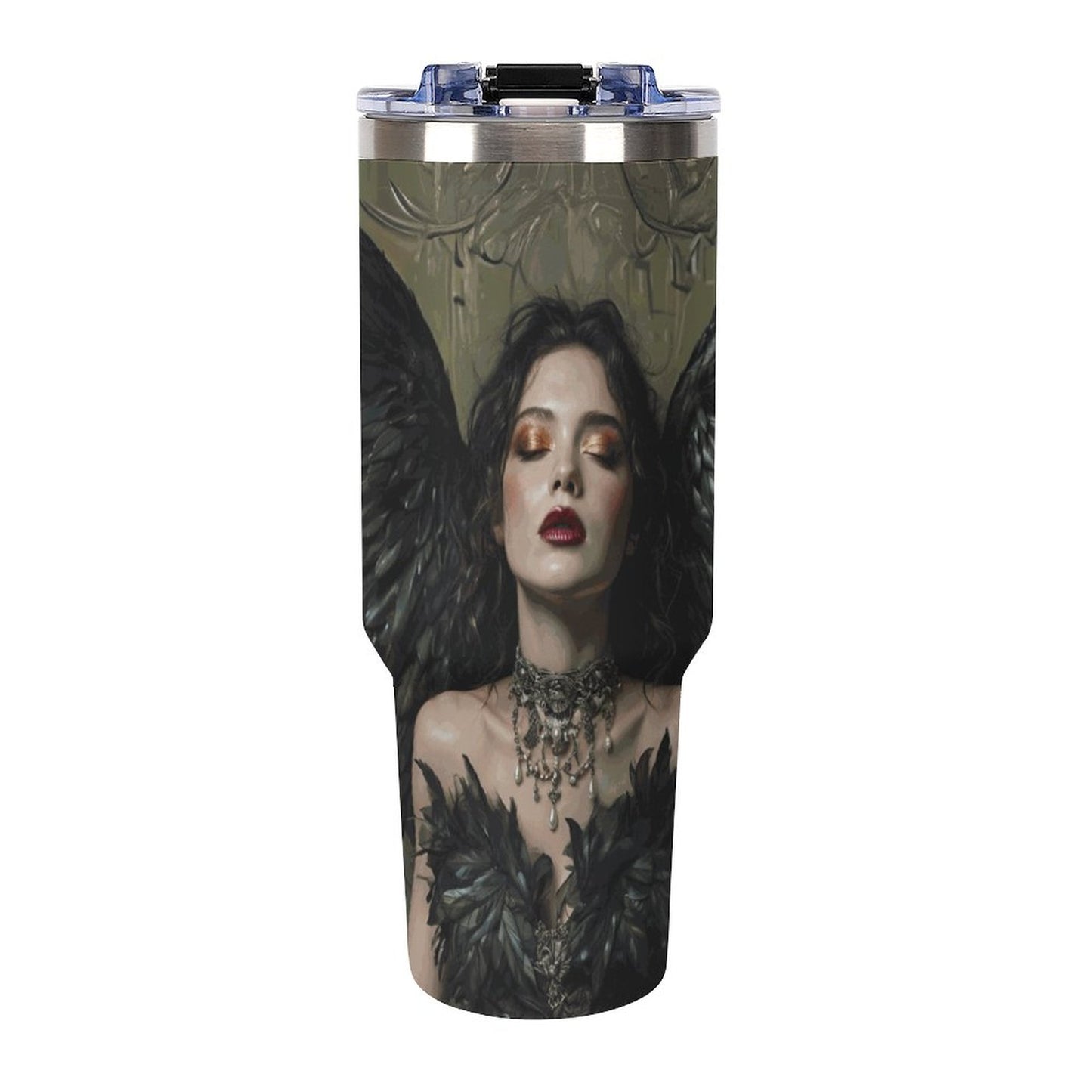 Lilith Dark Goddess 40oz Insulated Tumbler with Handle and Straw