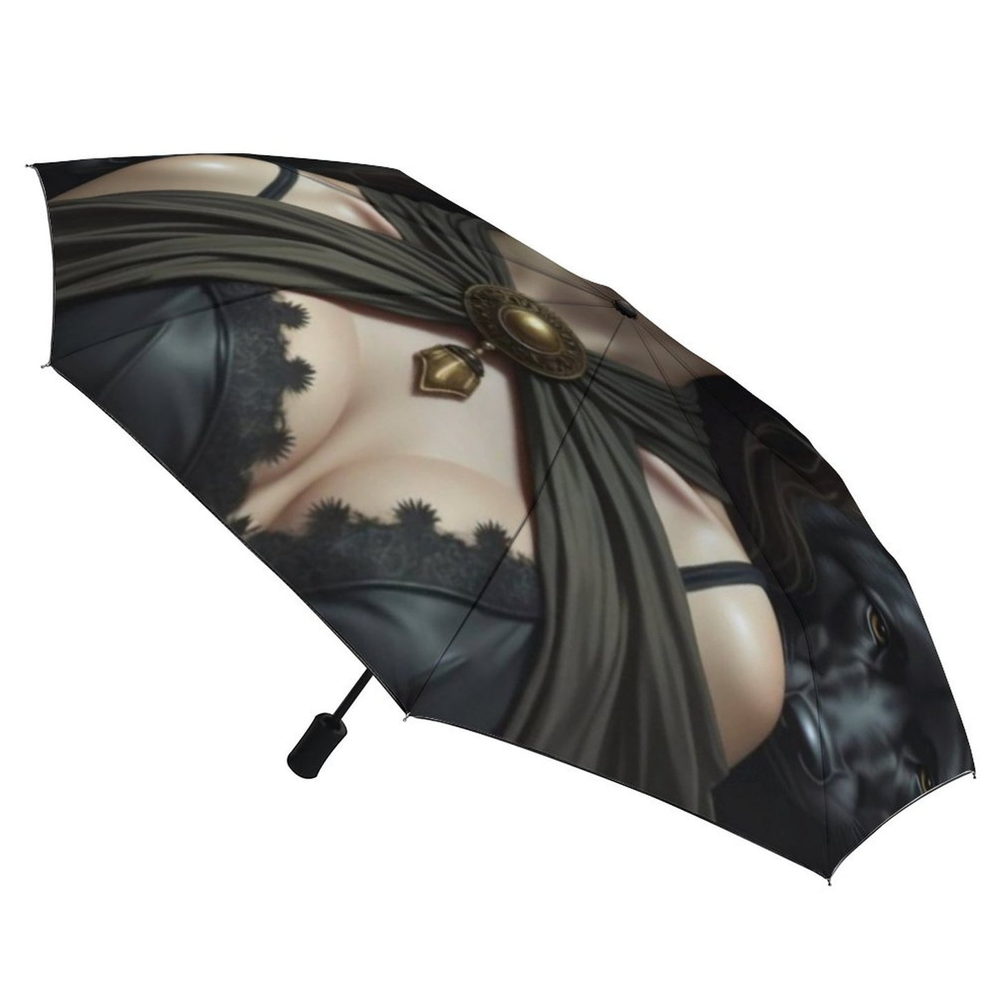 Mighty Hectate Auto Umbrella with Printed Pattern Outside ZYS03-8K