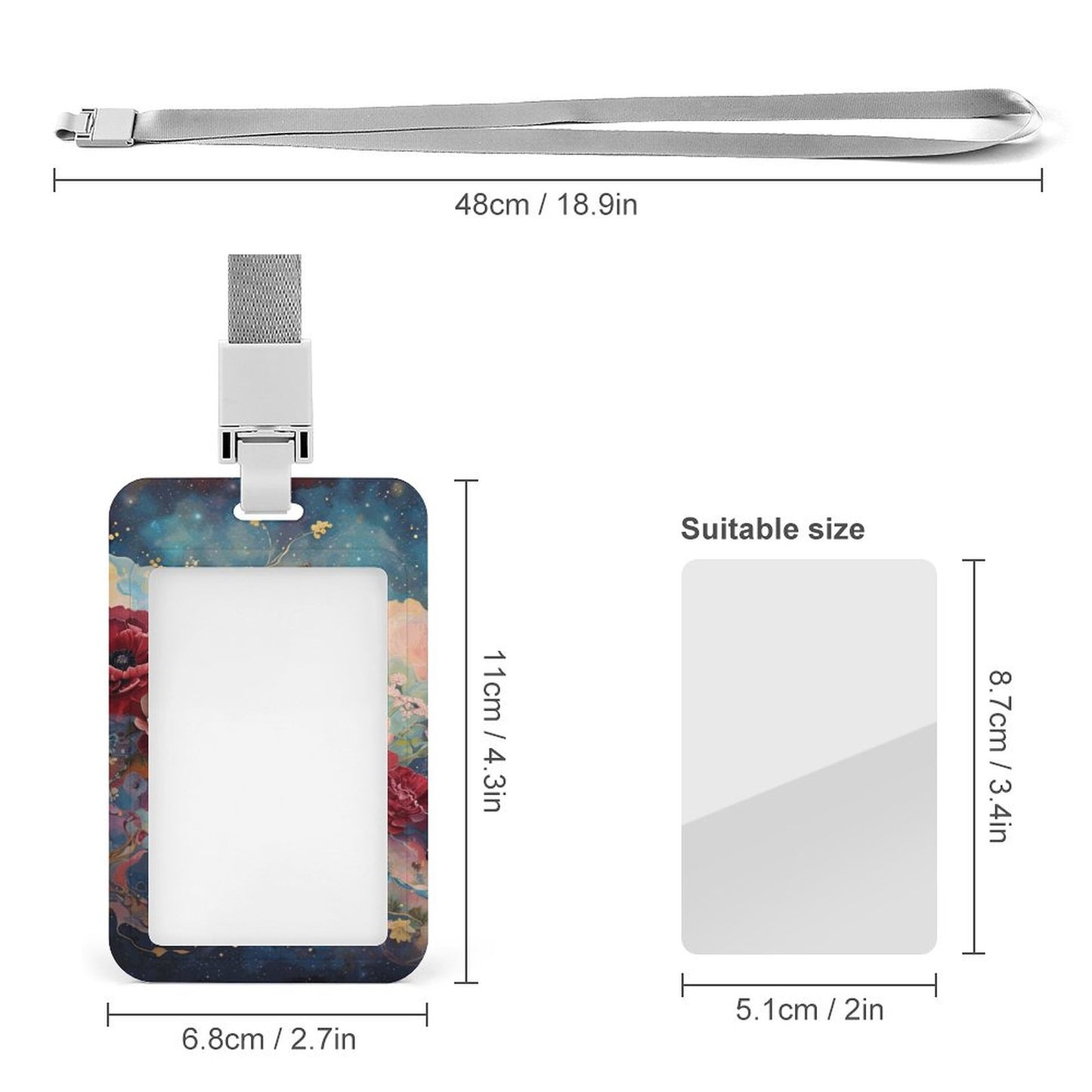 Vertical ID Badge Holder