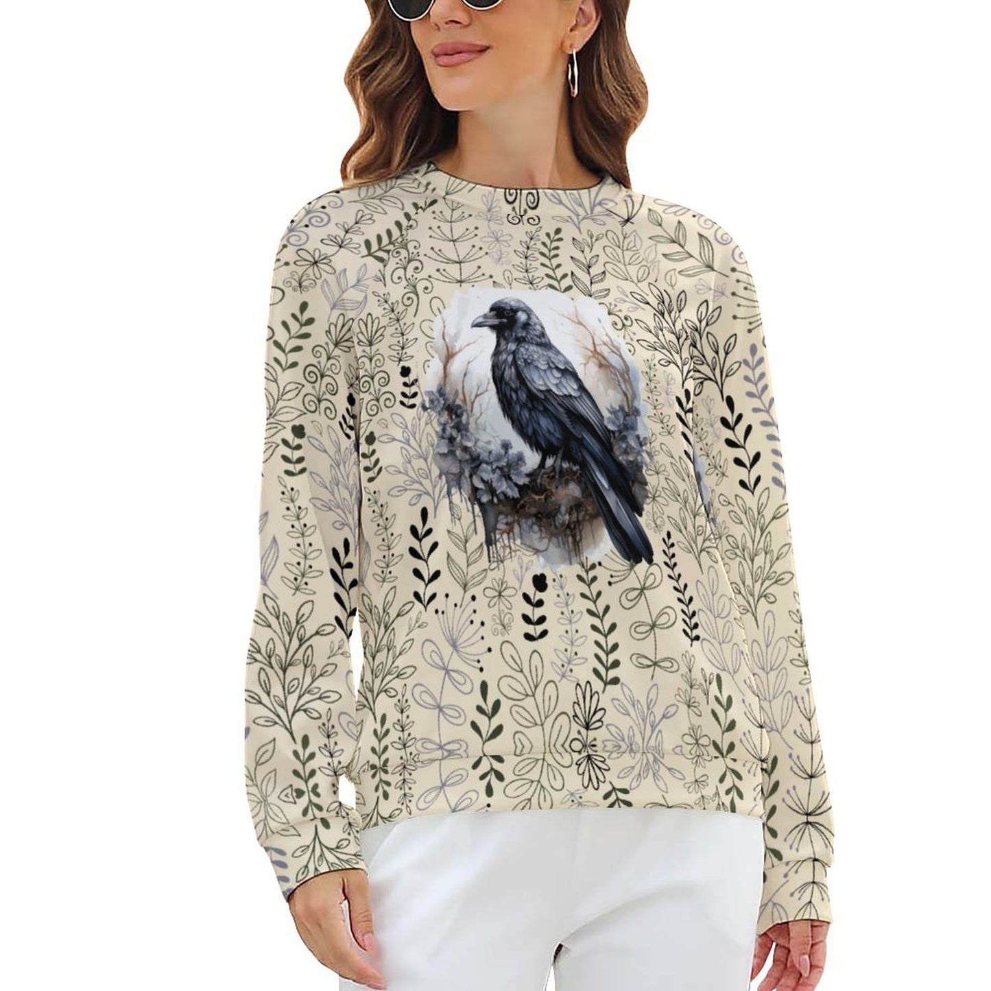 Crows Nest 280gsm Custom Sweatshirt Designs Raglan Style RHDEC2 (All-Over Printing)