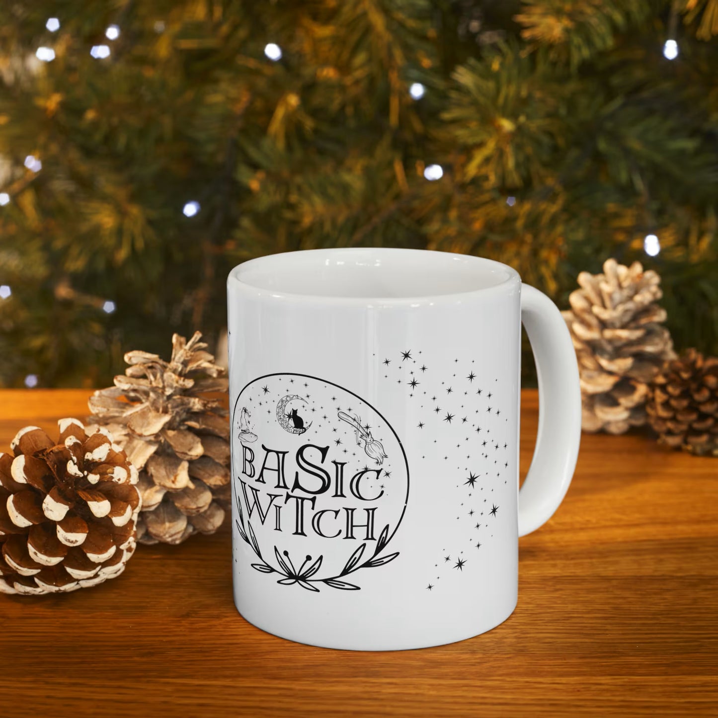 Basic Witch Ceramic Mug, 11oz, Witchy Mug - The Witchy Gypsy