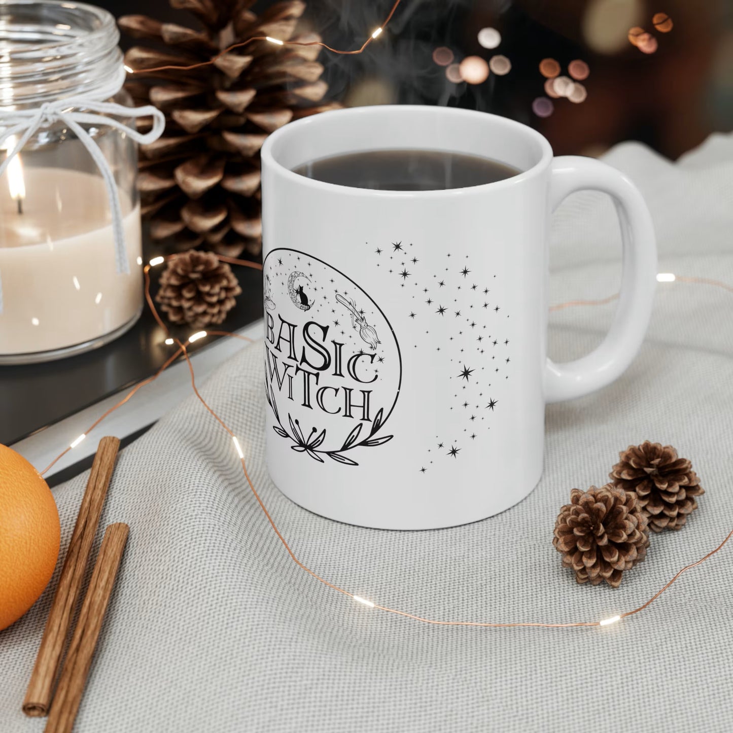 Basic Witch Ceramic Mug, 11oz, Witchy Mug - The Witchy Gypsy