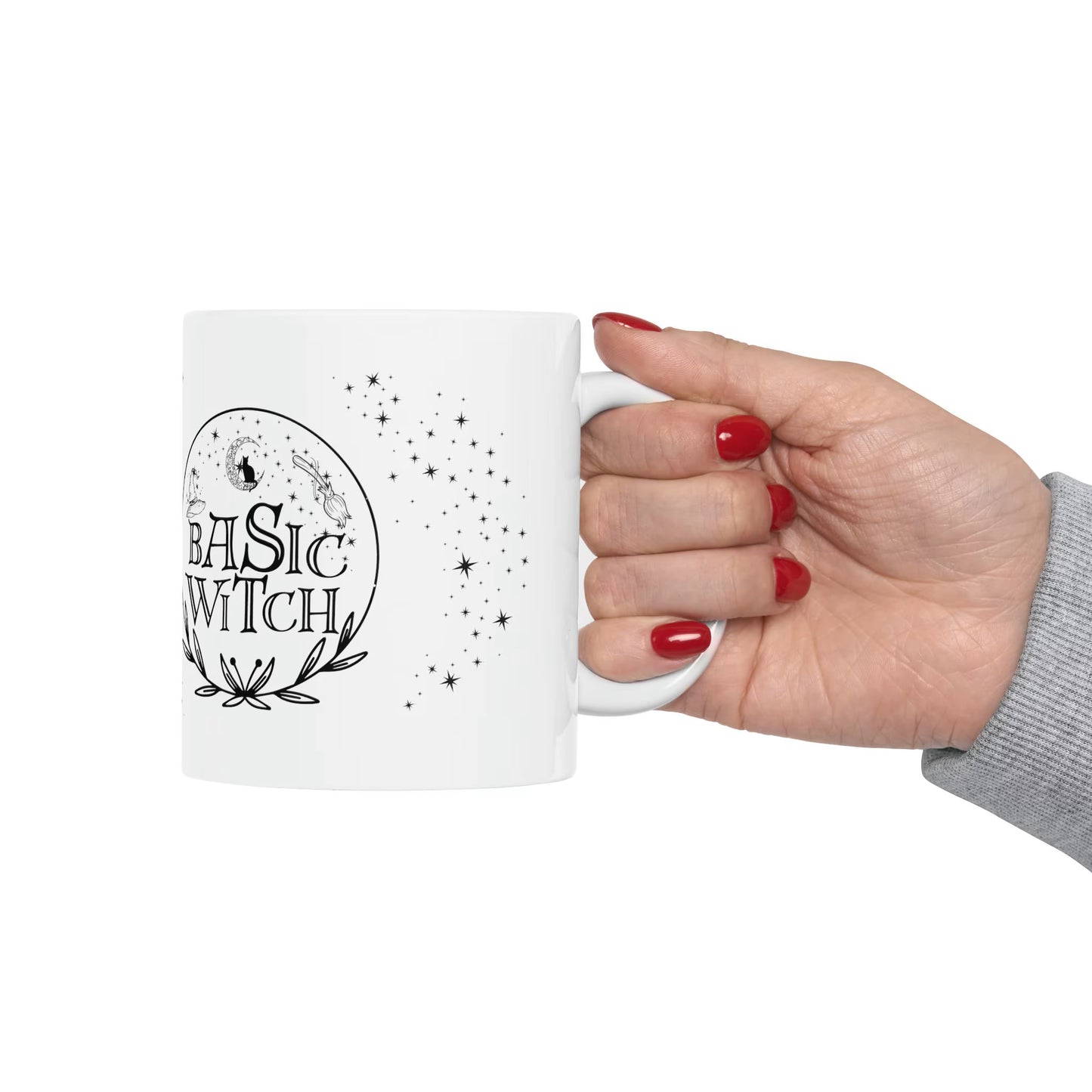 Basic Witch Ceramic Mug, 11oz, Witchy Mug - The Witchy Gypsy