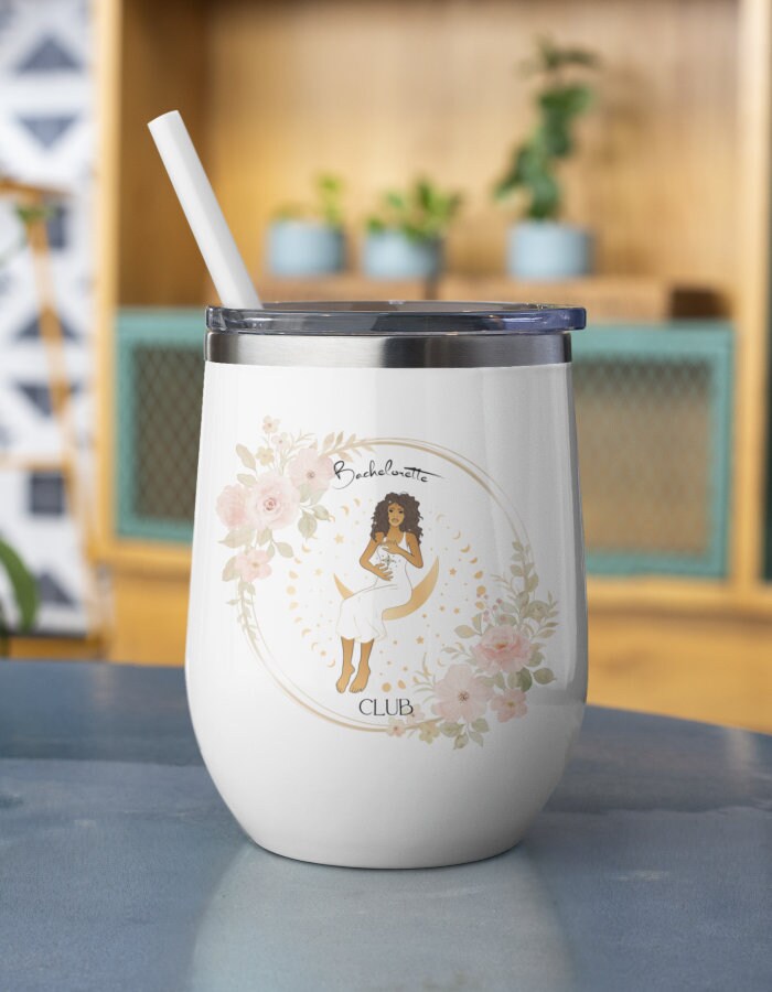 Boho Bride Bridesmaid Tumbler, Bridal Party Wine Glass - The Witchy Gypsy