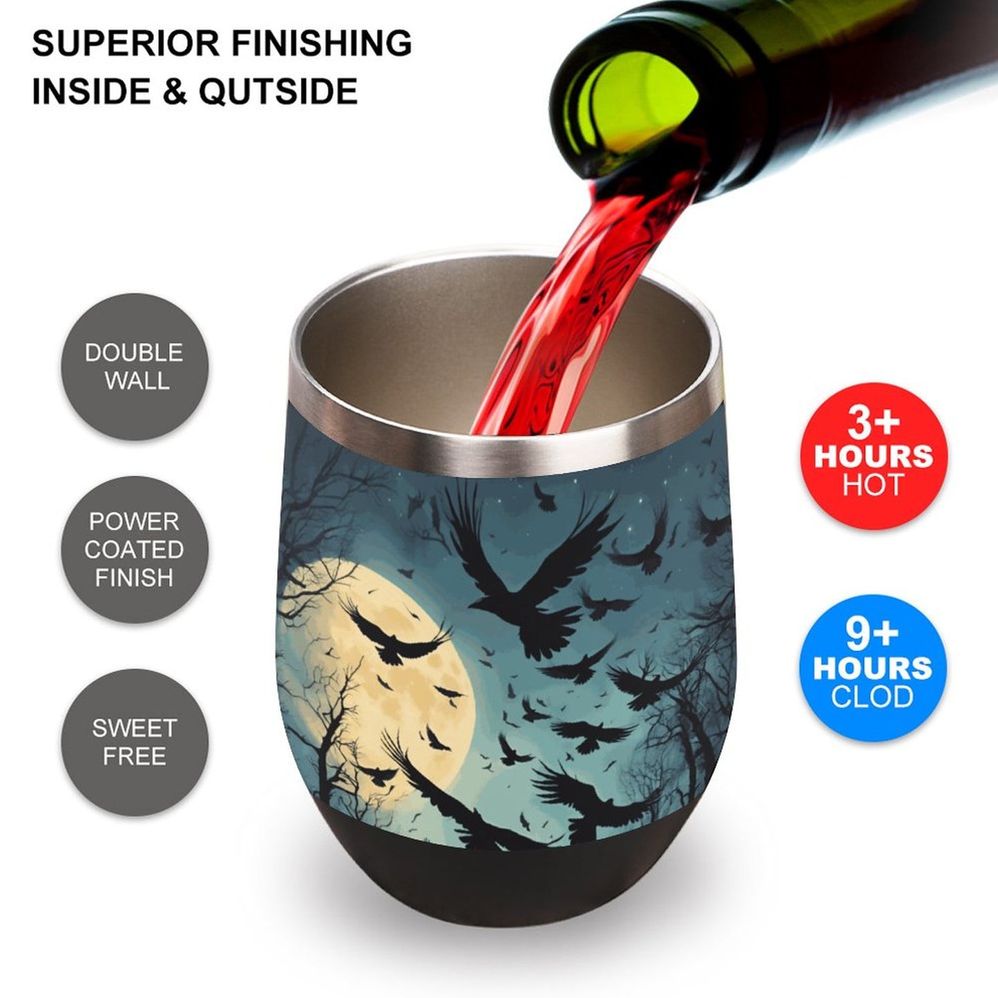 Wine Tumbler with Lid