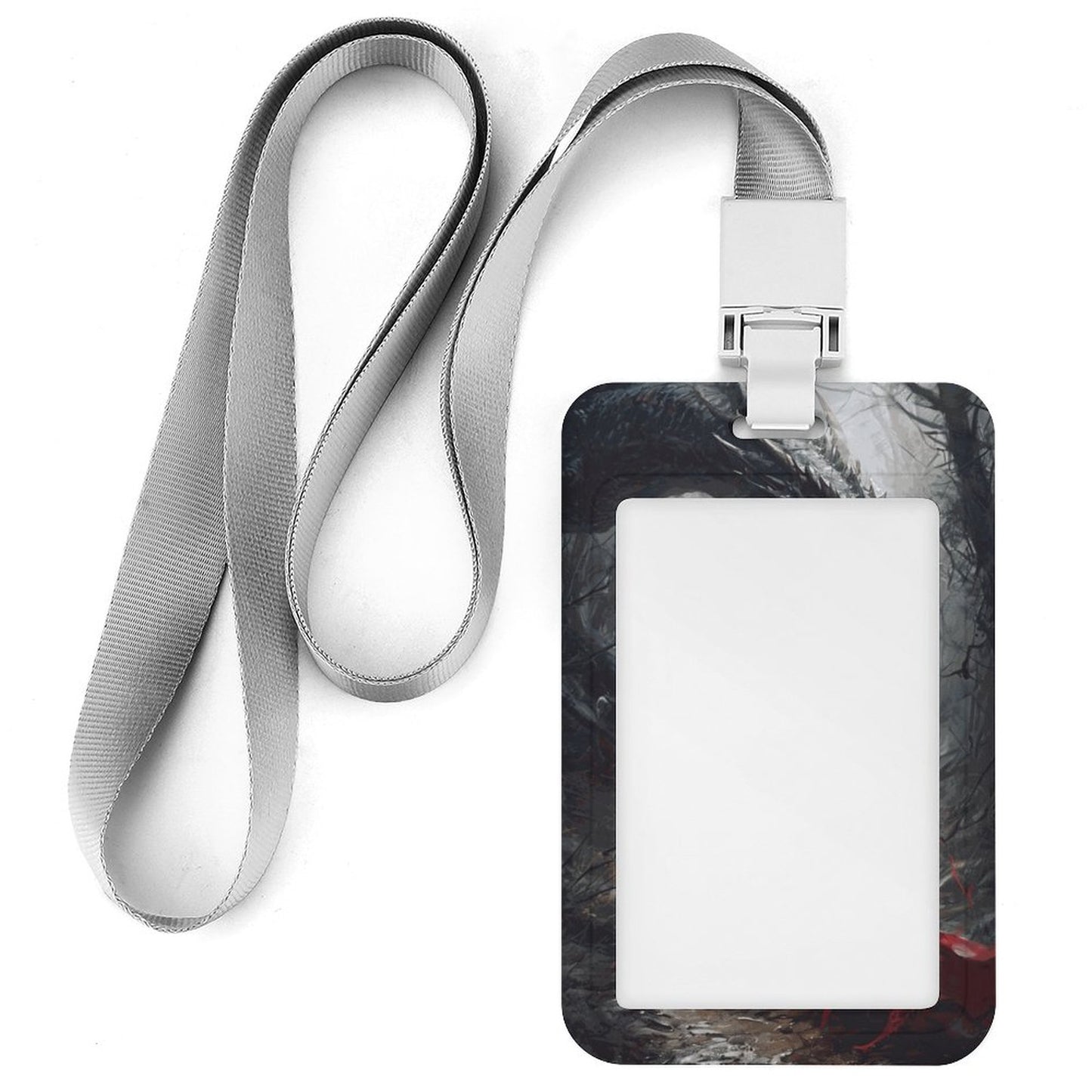 Aelin and Dragon Vertical ID Badge Holder