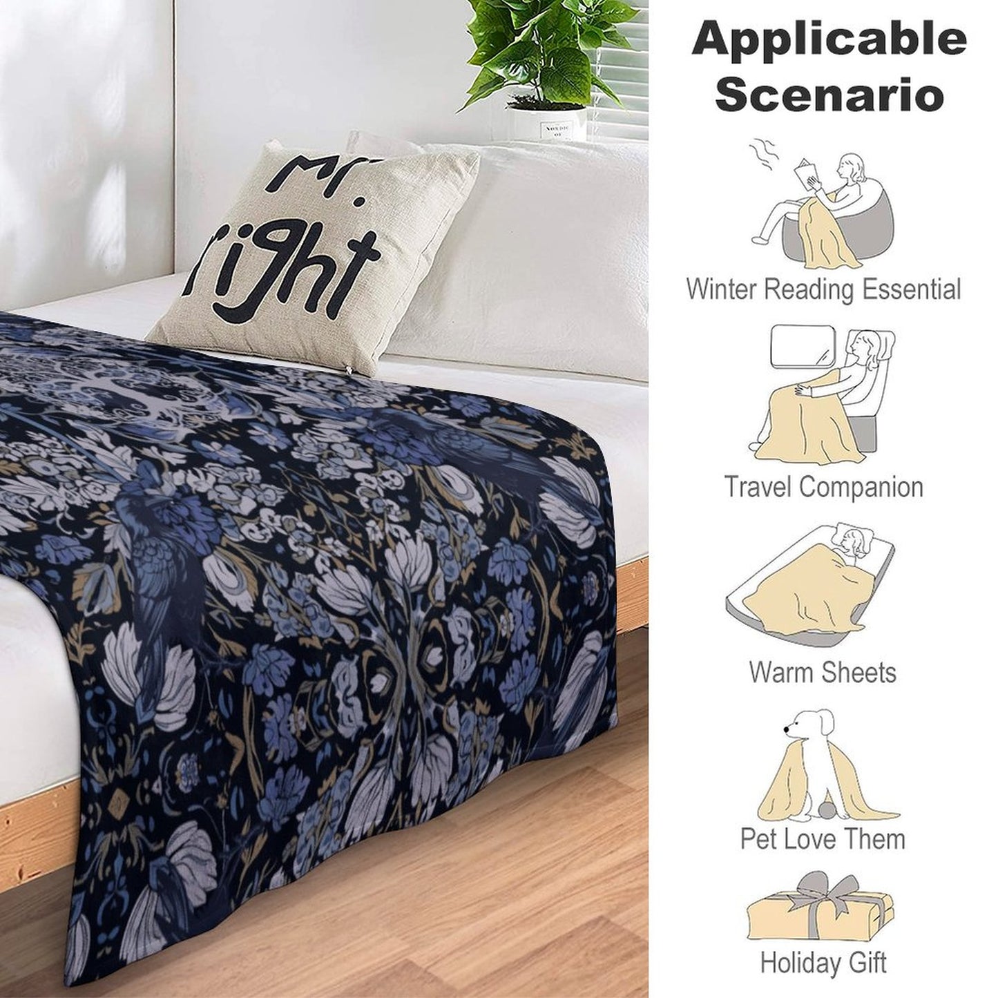 280gsm Flannel Blanket (One-sided Printing)-50"×60"