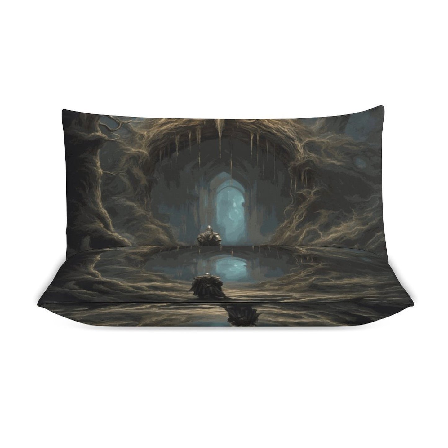 Elden Ring Warrior 3-Piece Bedding Set- Queen, gaming gift, goblincore decor