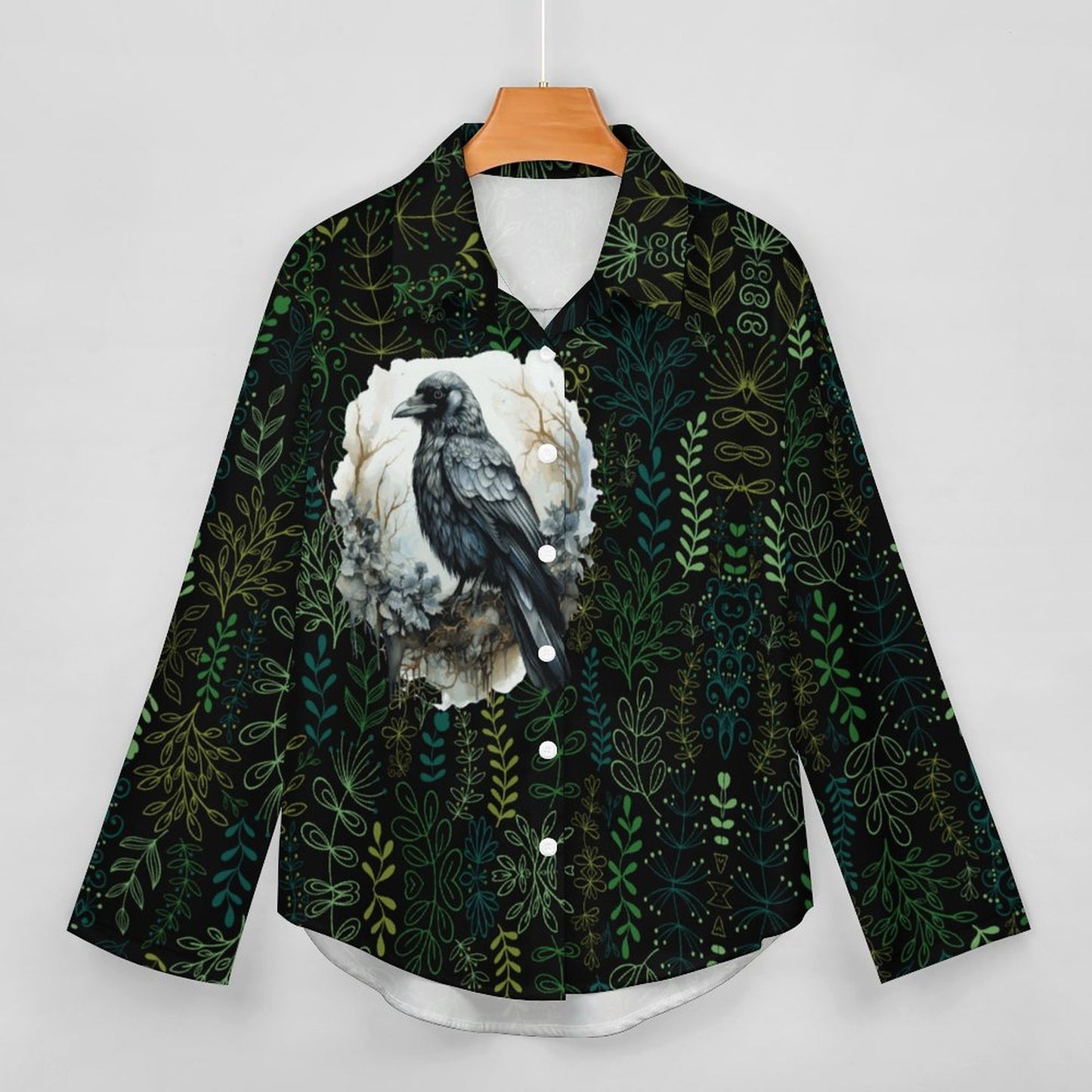 Asymmetrical Hem Shirt B648(All-Over Printing)