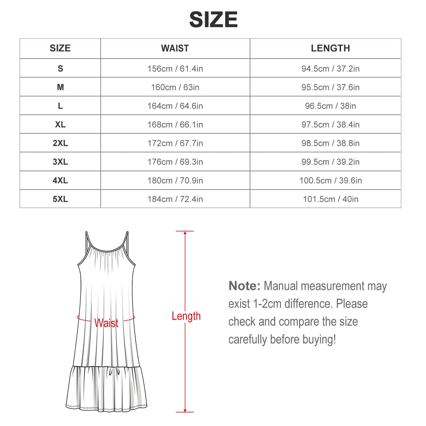 Spaghetti Strap Dress KQ (All-Over Printing)