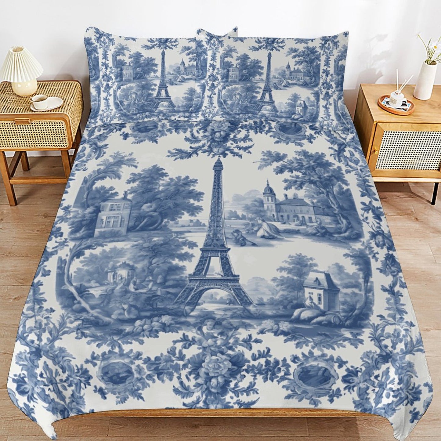 3-Piece Bedding Set-90"x90"/ 229x229cm (Dual-sided Printing)