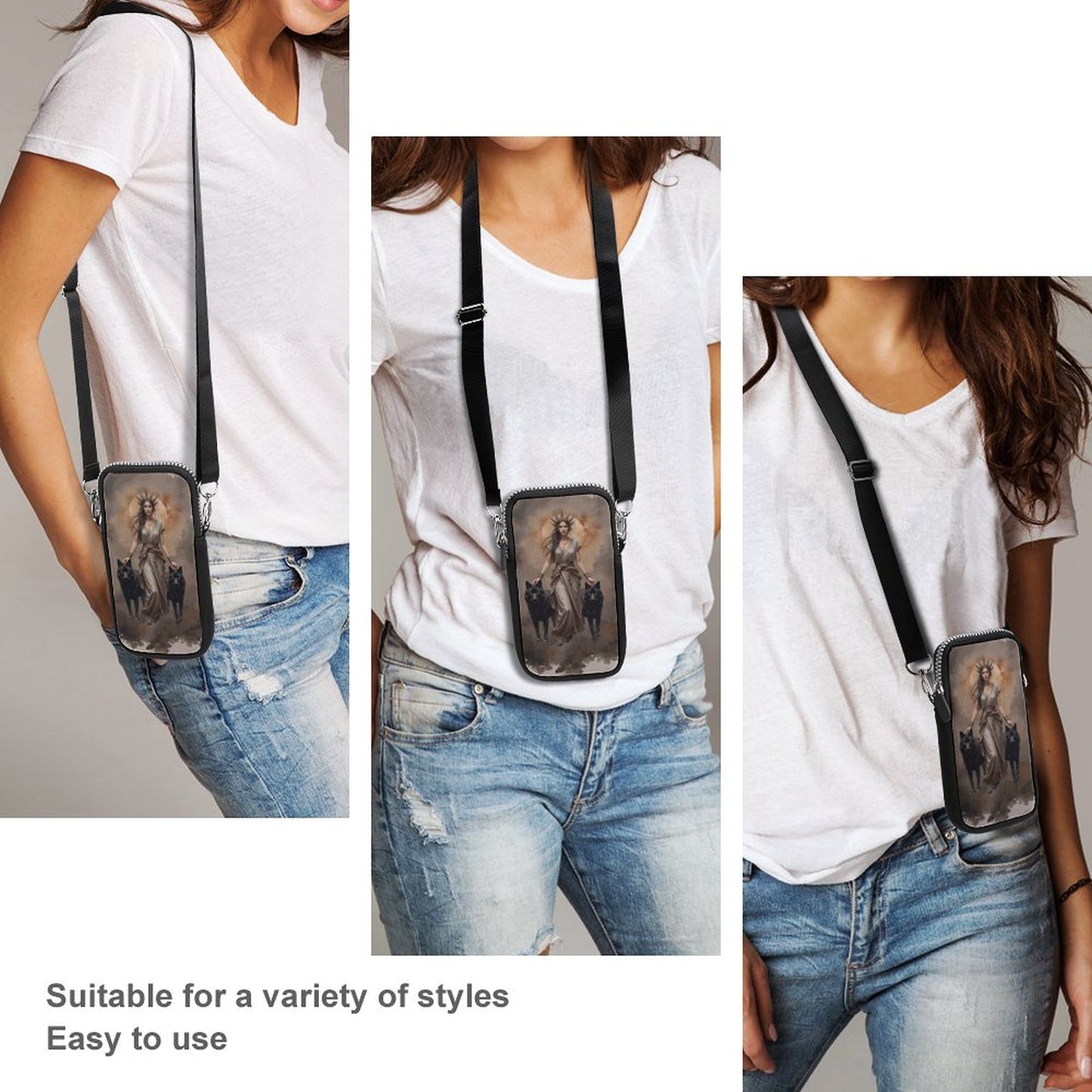 Mighty Hectate Cell Phone Crossbody Pouch