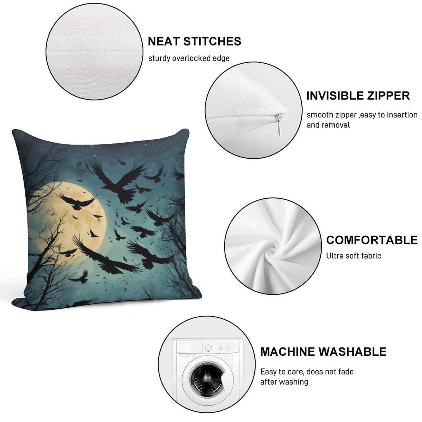 US Shipment-2-Piece Ultra-Soft Pillowcase Set-18"×18"/46x46cm