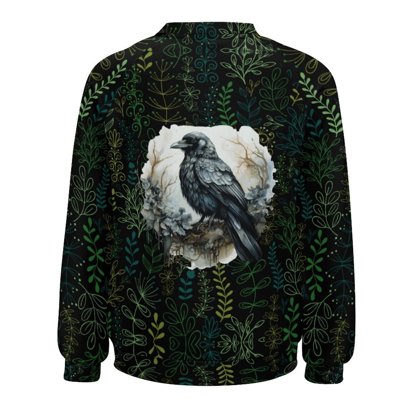 Green Crows Nest280gsm Custom Sweatshirt Designs Raglan Style RHDEC2 (All-Over Printing)