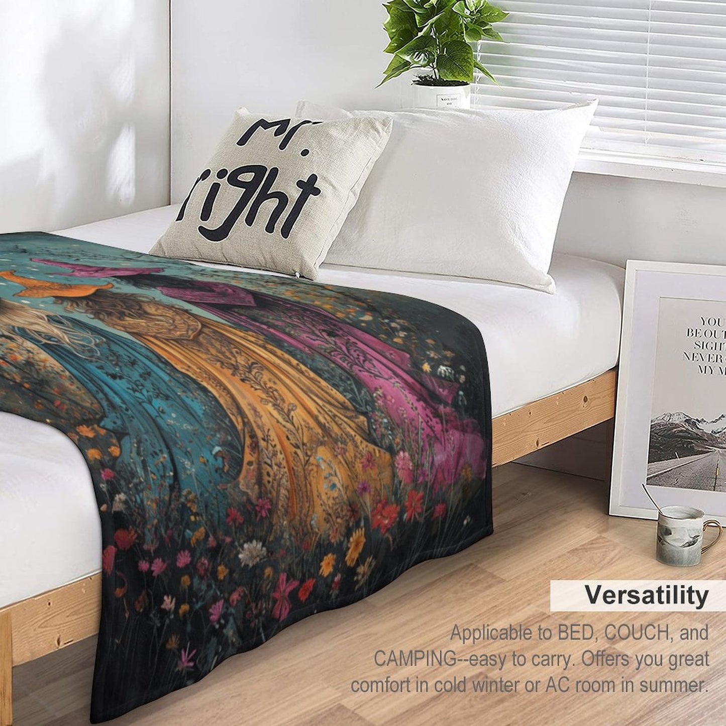 US Shipment-220gsm Flannel Throw Blanket for Couch-40"×50"