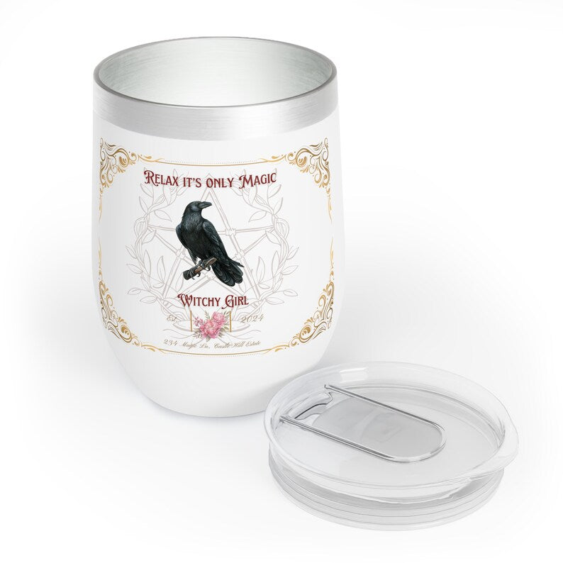 Relax It's Only Magic Tumbler 20oz, Witchy Tumbler, Wicca Tumbler - The Witchy Gypsy