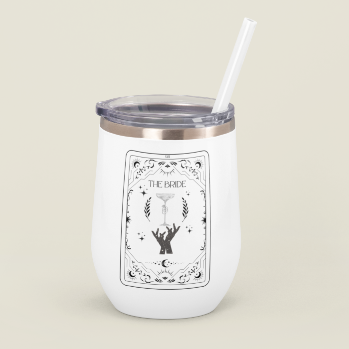 The Bride Chill Wine Tumbler, Wiccan Wine Tumbler, Bachelorette Chill Wine Tumbler - The Witchy Gypsy